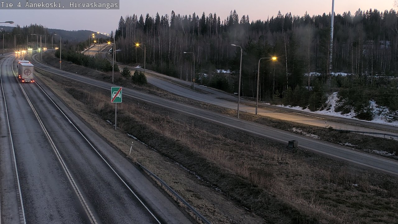 Weather Camera Image Road 4 Äänekoski, Hirvaskangas, Äänekoski, Keski-Suomi