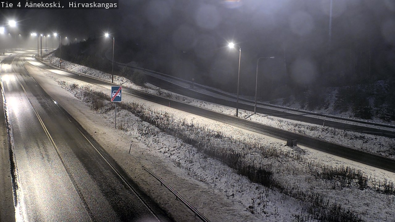 Weather Camera Image Väg 4 Äänekoski, Hirvaskangas, Äänekoski, Keski-Suomi