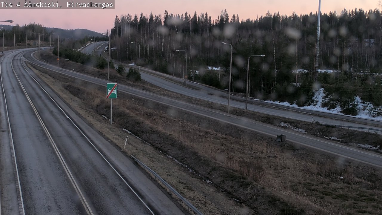 Weather Camera Image Road 4 Äänekoski, Hirvaskangas, Äänekoski, Keski-Suomi