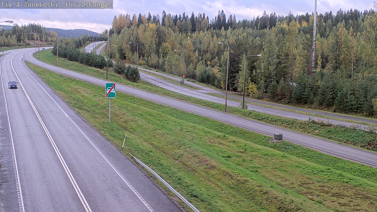 Weather Camera Image Road 4 Äänekoski, Hirvaskangas, Äänekoski, Keski-Suomi