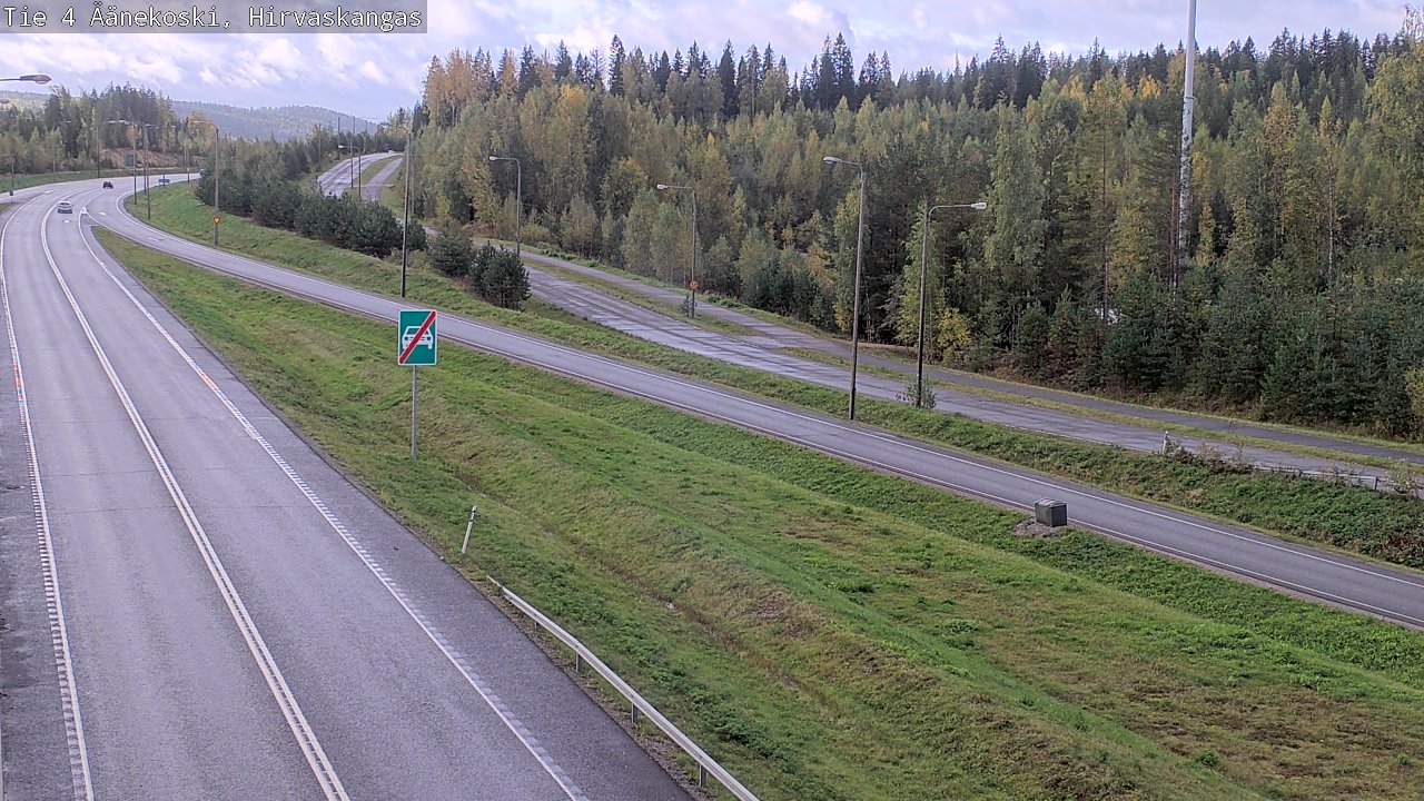 Weather Camera Image Road 4 Äänekoski, Hirvaskangas, Äänekoski, Keski-Suomi