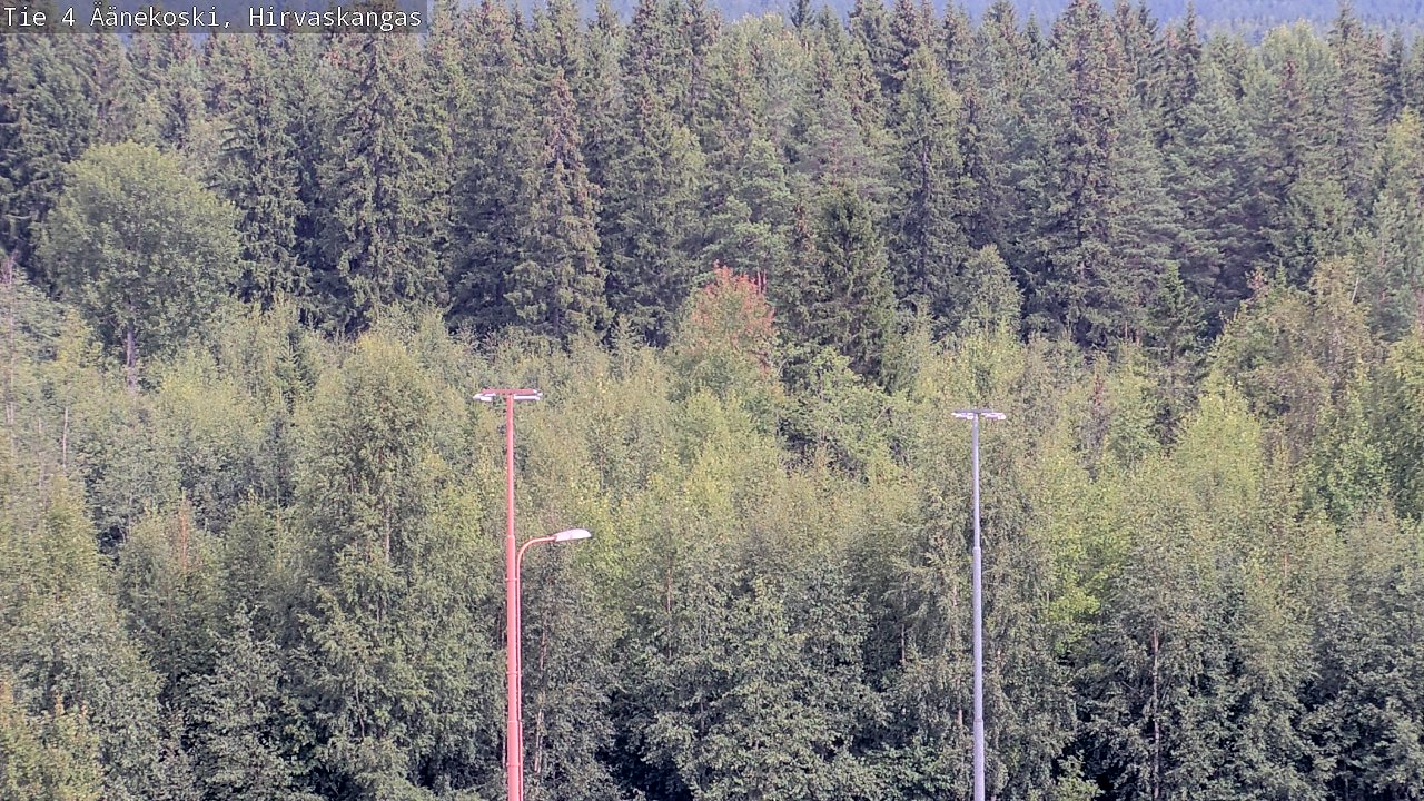 Weather Camera Image Väg 4 Äänekoski, Hirvaskangas, Äänekoski, Keski-Suomi