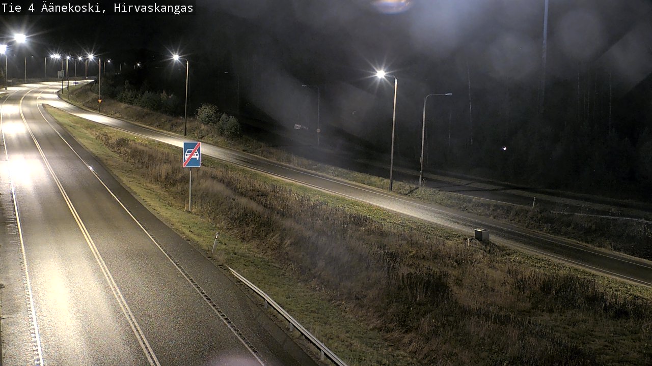 Weather Camera Image Väg 4 Äänekoski, Hirvaskangas, Äänekoski, Keski-Suomi