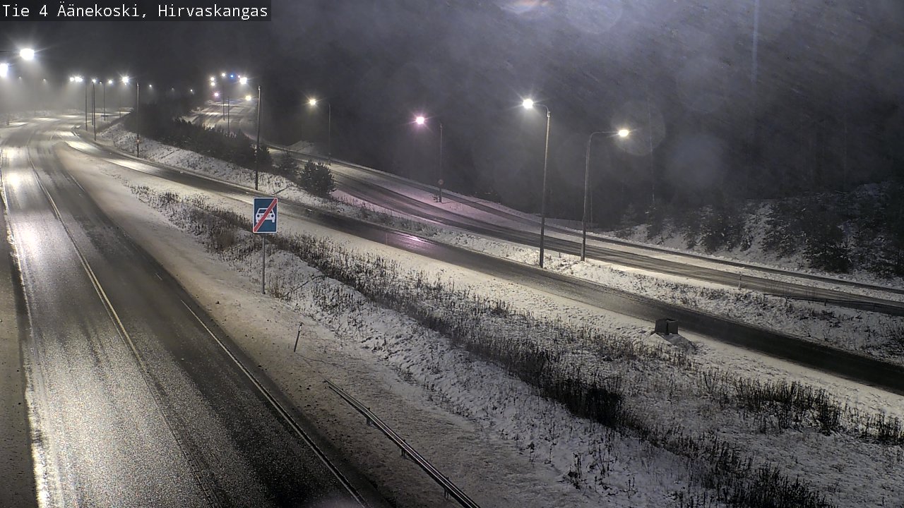 Weather Camera Image Väg 4 Äänekoski, Hirvaskangas, Äänekoski, Keski-Suomi