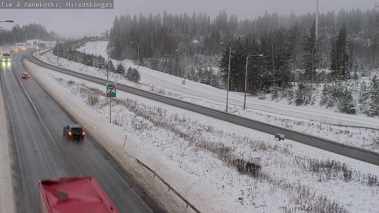Weather Camera Image Väg 4 Äänekoski, Hirvaskangas, Äänekoski, Keski-Suomi