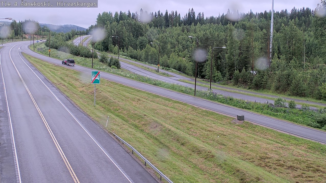 Weather Camera Image Väg 4 Äänekoski, Hirvaskangas, Äänekoski, Keski-Suomi
