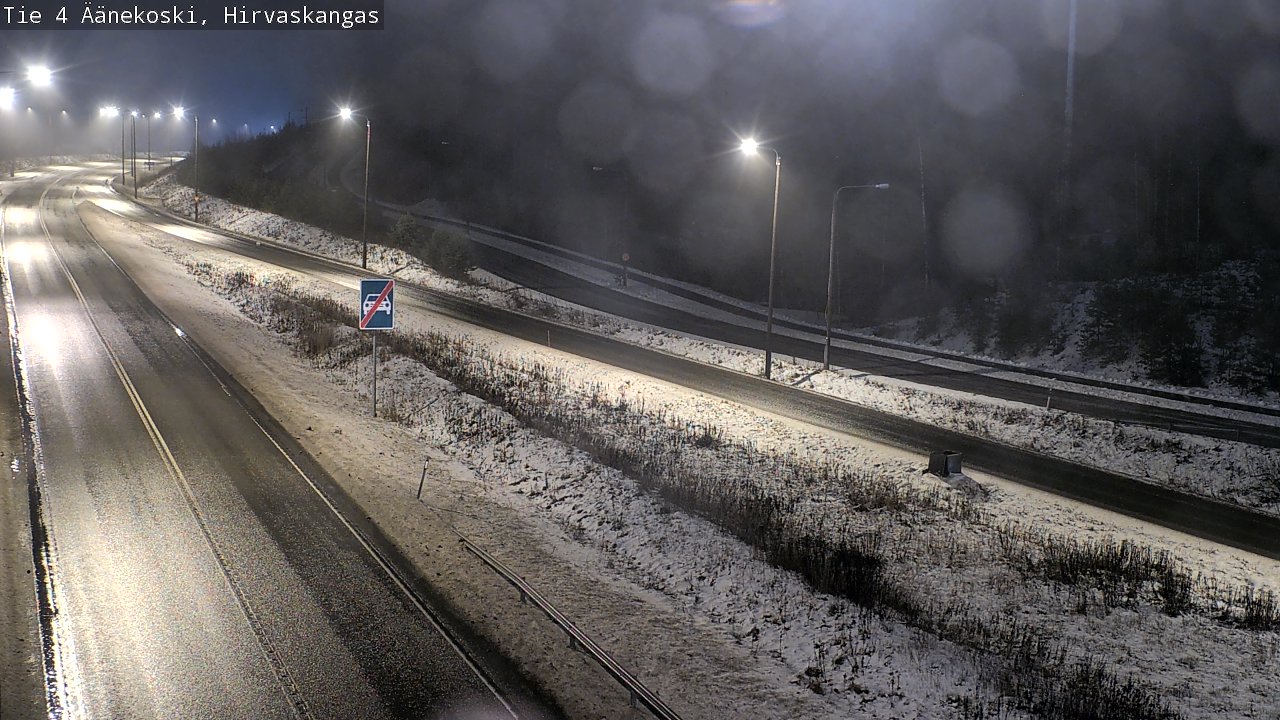 Weather Camera Image Väg 4 Äänekoski, Hirvaskangas, Äänekoski, Keski-Suomi