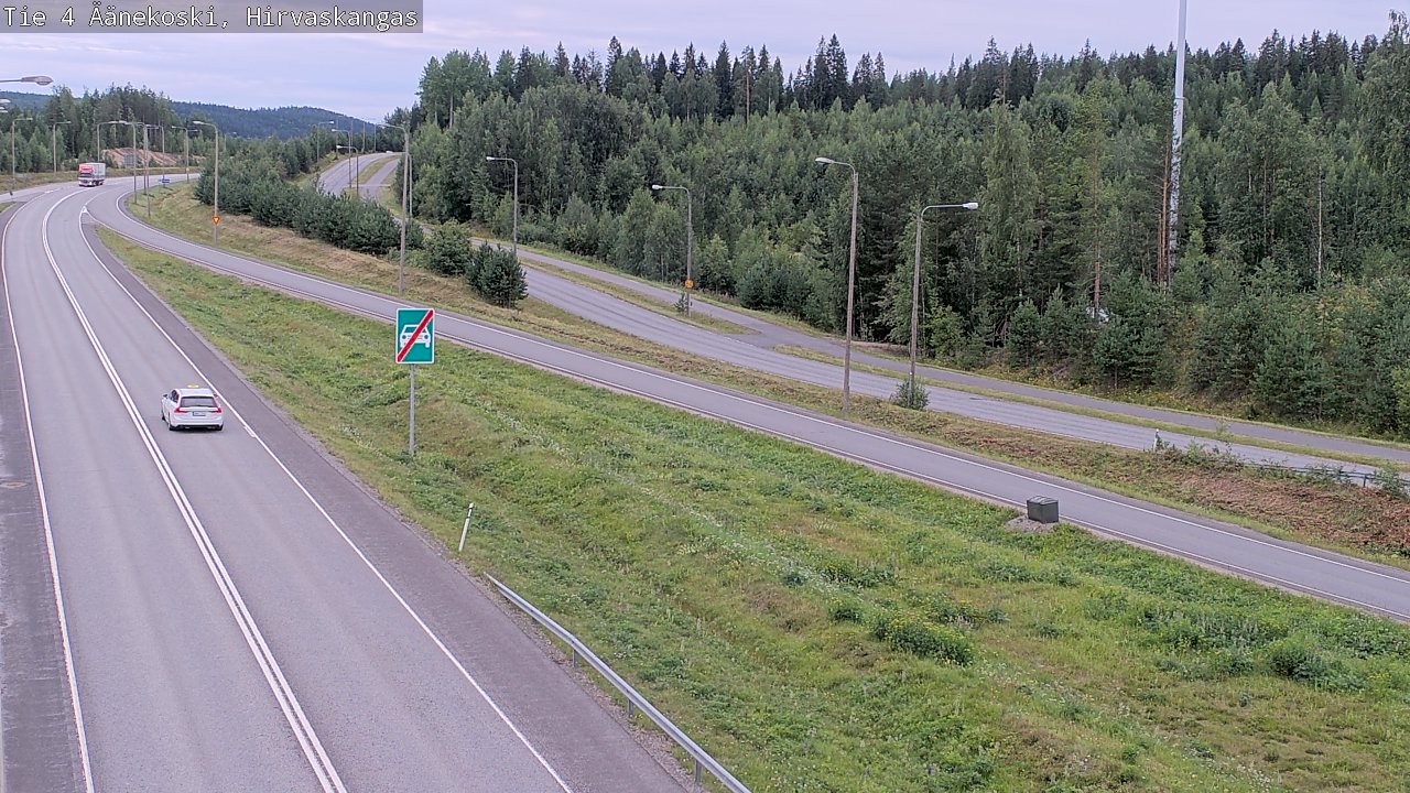 Weather Camera Image Road 4 Äänekoski, Hirvaskangas, Äänekoski, Keski-Suomi