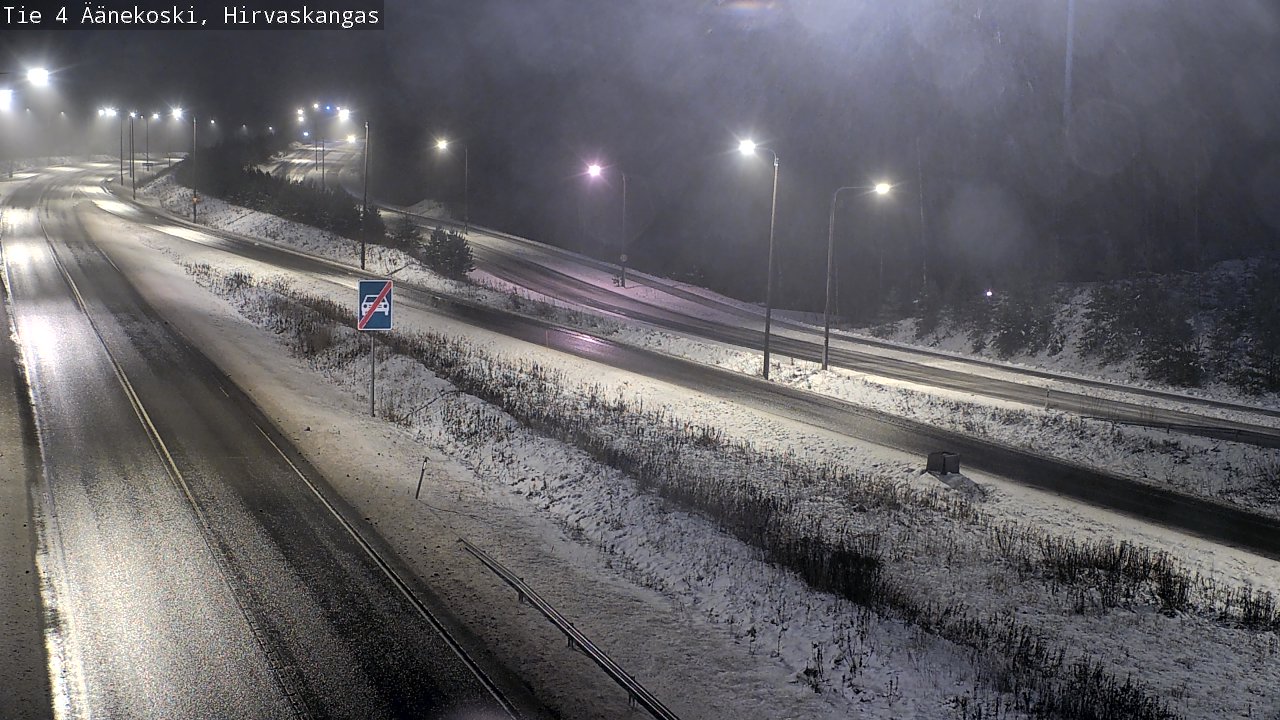 Weather Camera Image Väg 4 Äänekoski, Hirvaskangas, Äänekoski, Keski-Suomi