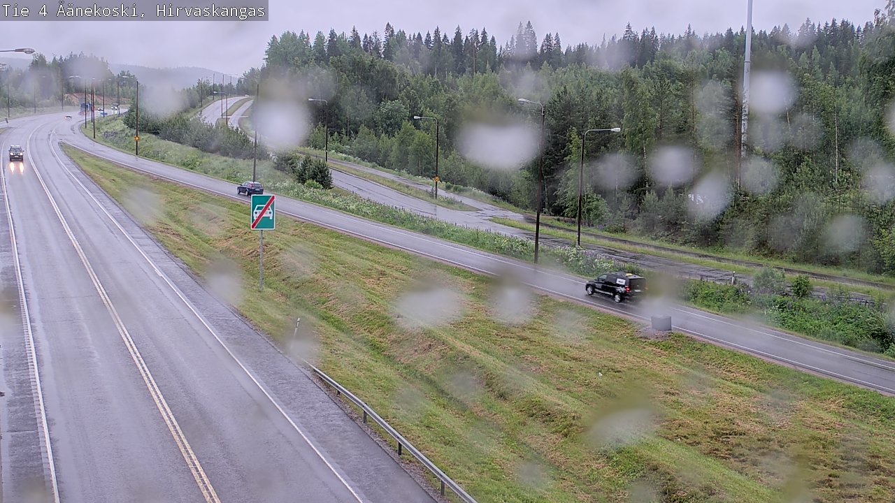 Weather Camera Image Väg 4 Äänekoski, Hirvaskangas, Äänekoski, Keski-Suomi