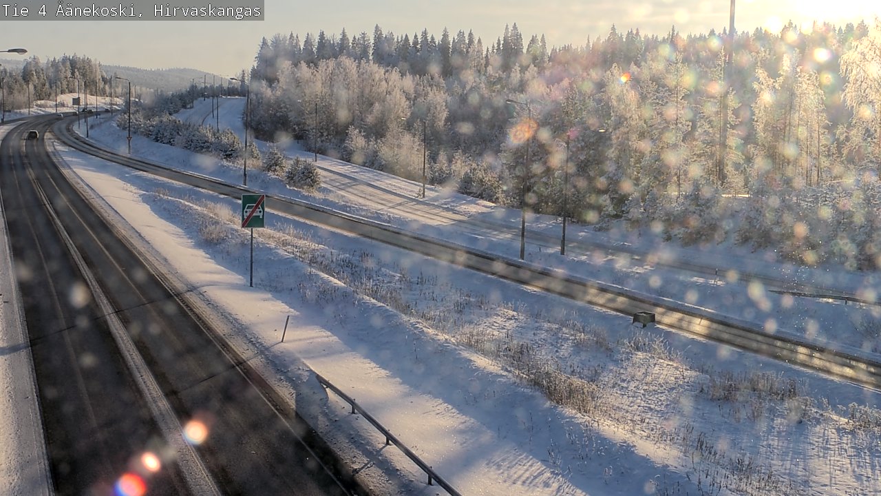 Weather Camera Image Road 4 Äänekoski, Hirvaskangas, Äänekoski, Keski-Suomi