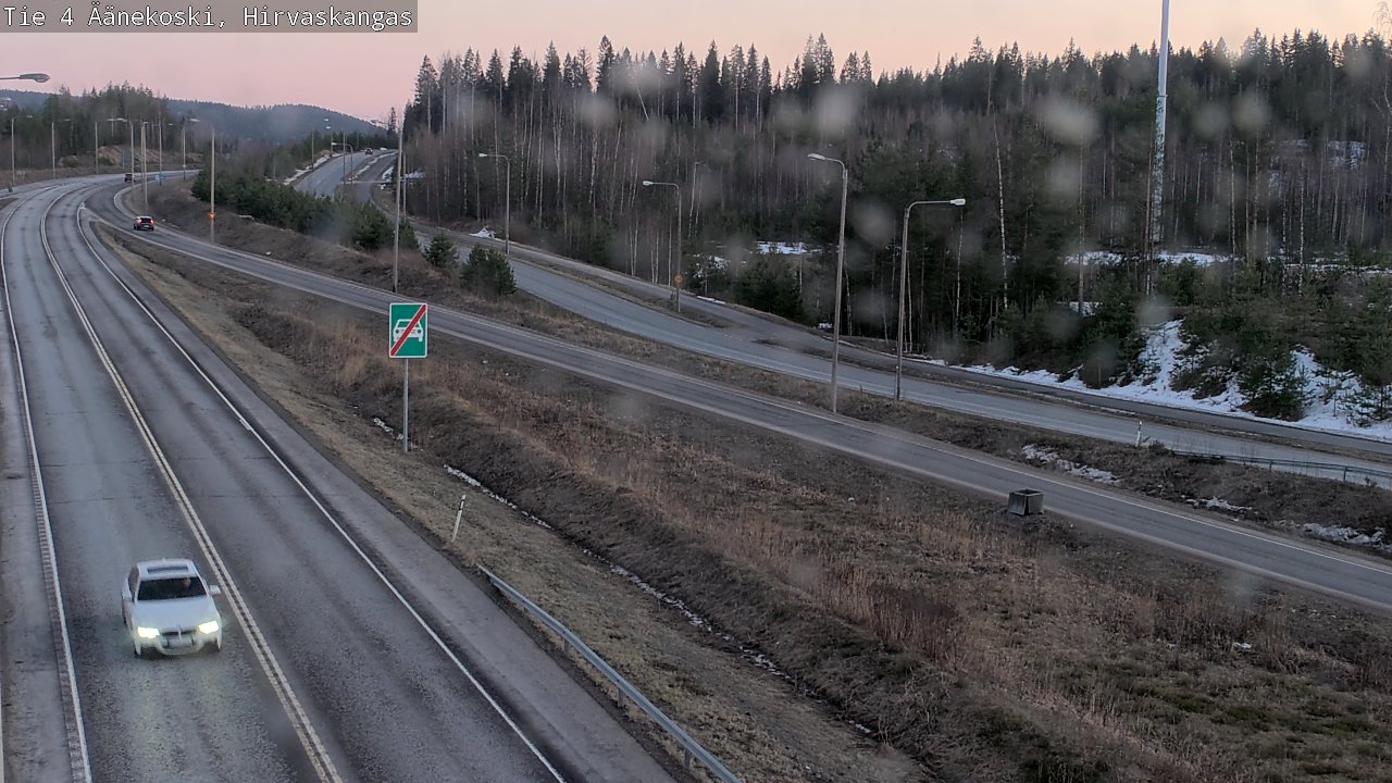 Weather Camera Image Road 4 Äänekoski, Hirvaskangas, Äänekoski, Keski-Suomi