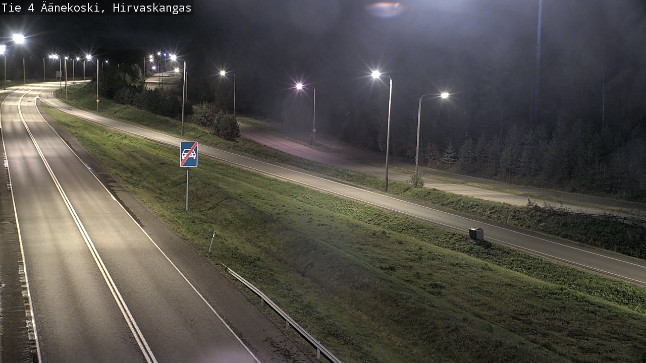 Weather Camera Image Road 4 Äänekoski, Hirvaskangas, Äänekoski, Keski-Suomi