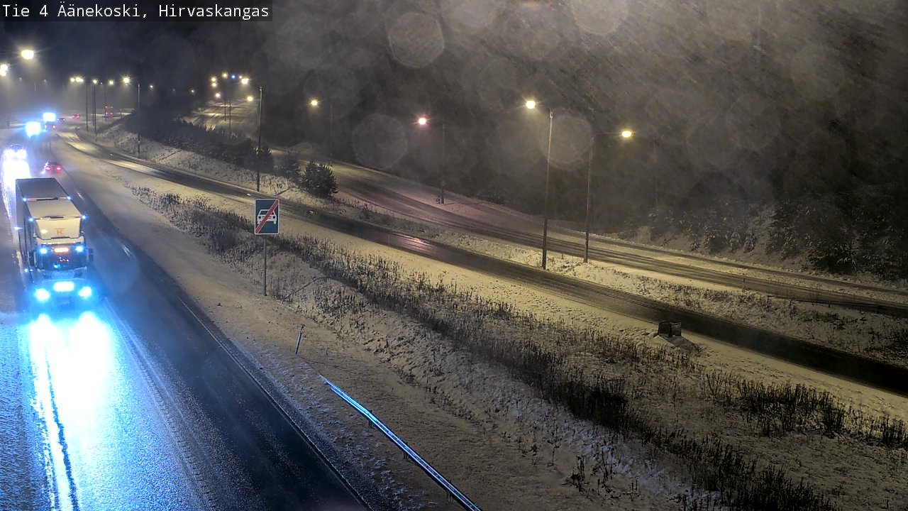 Weather Camera Image Väg 4 Äänekoski, Hirvaskangas, Äänekoski, Keski-Suomi