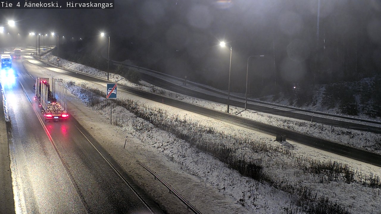 Weather Camera Image Väg 4 Äänekoski, Hirvaskangas, Äänekoski, Keski-Suomi
