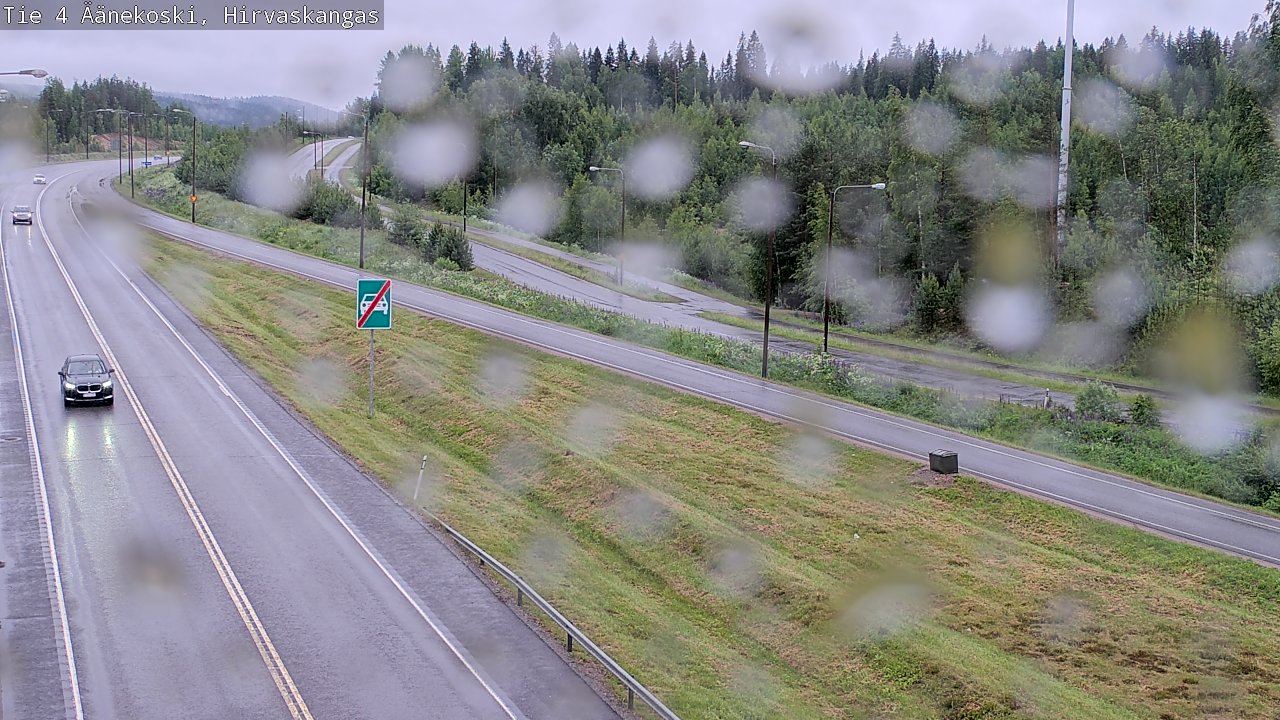 Weather Camera Image Väg 4 Äänekoski, Hirvaskangas, Äänekoski, Keski-Suomi