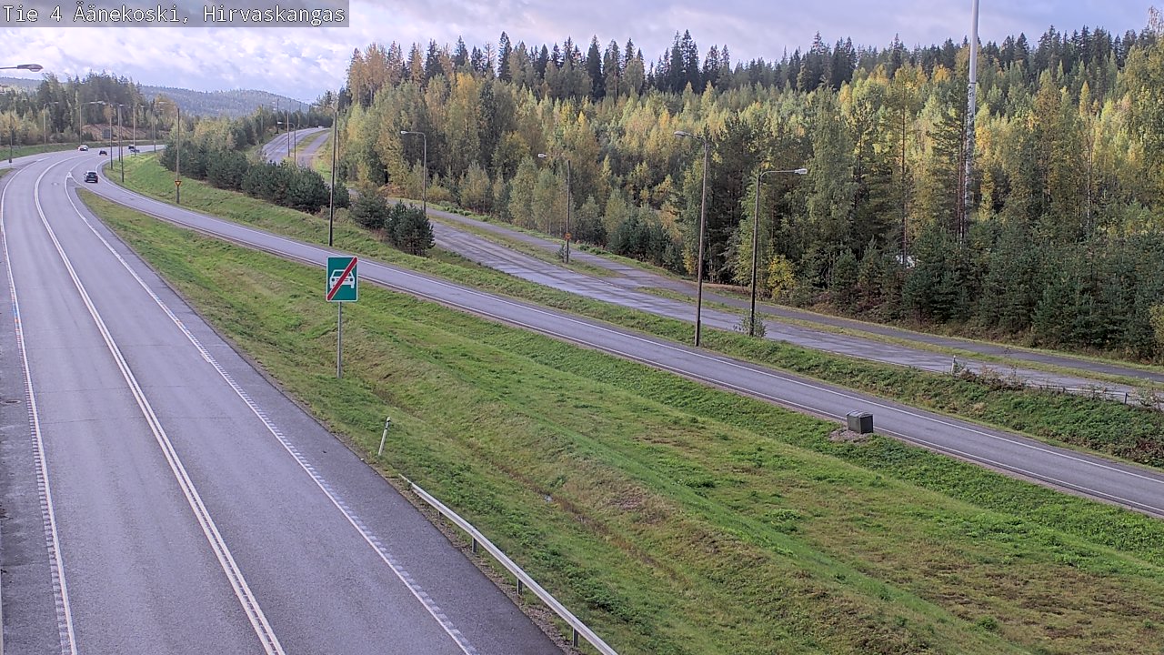 Weather Camera Image Road 4 Äänekoski, Hirvaskangas, Äänekoski, Keski-Suomi