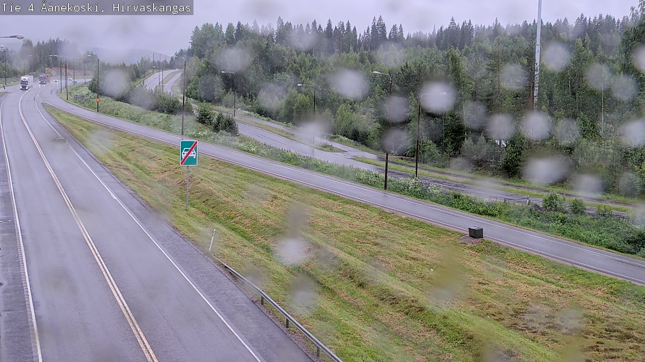 Weather Camera Image Väg 4 Äänekoski, Hirvaskangas, Äänekoski, Keski-Suomi