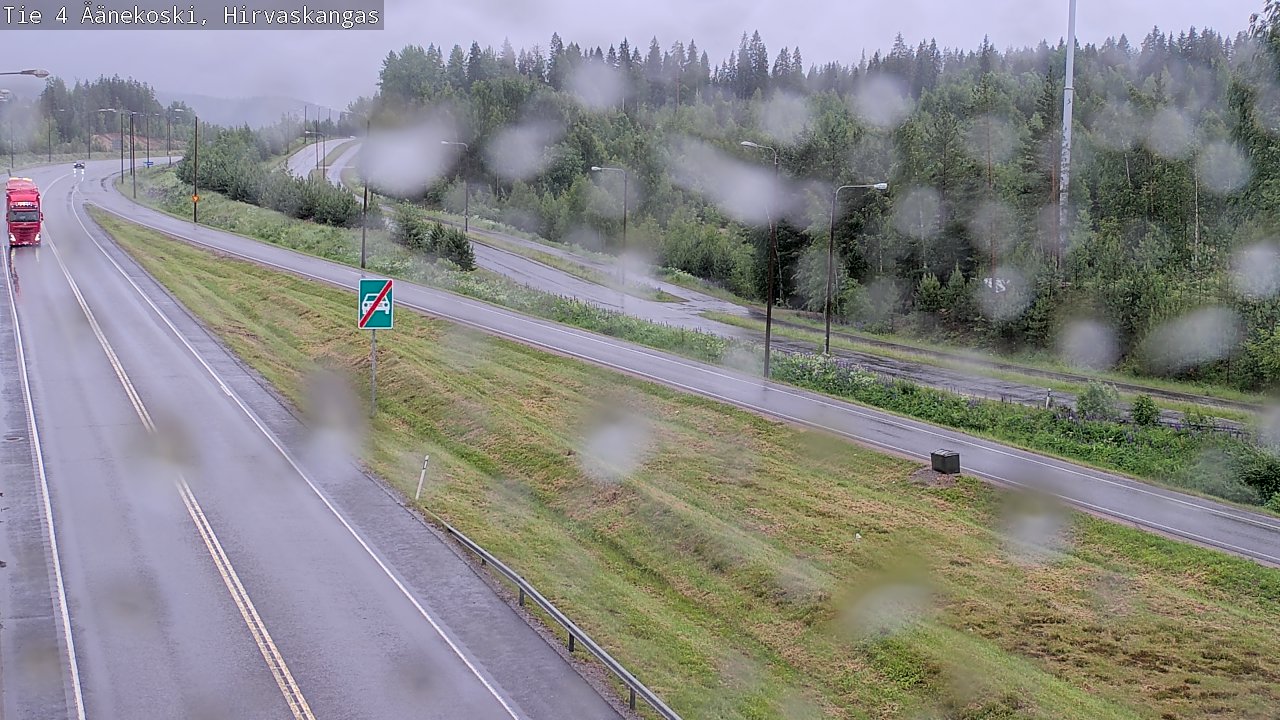Weather Camera Image Väg 4 Äänekoski, Hirvaskangas, Äänekoski, Keski-Suomi