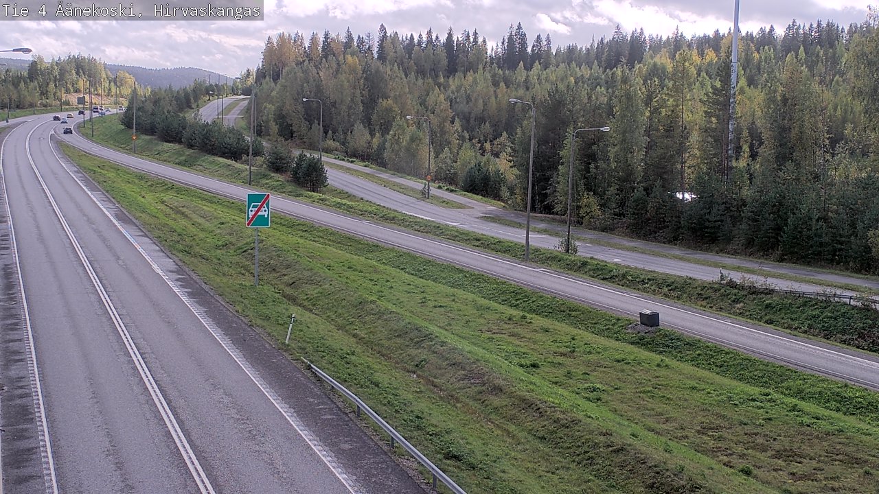 Weather Camera Image Road 4 Äänekoski, Hirvaskangas, Äänekoski, Keski-Suomi