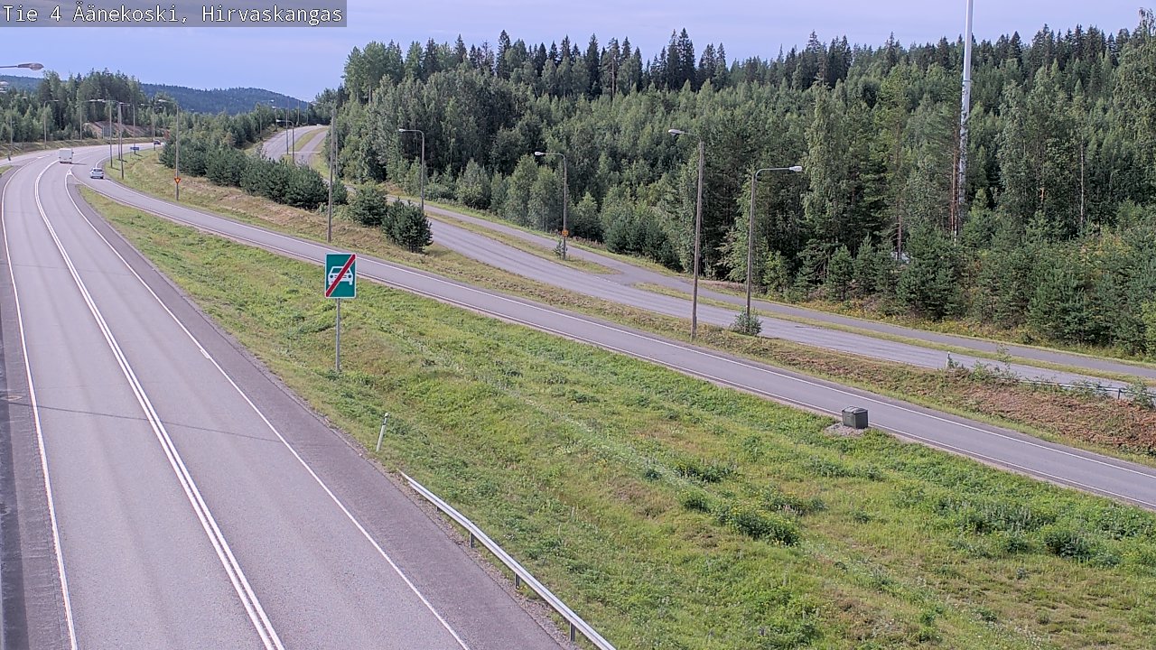 Weather Camera Image Väg 4 Äänekoski, Hirvaskangas, Äänekoski, Keski-Suomi
