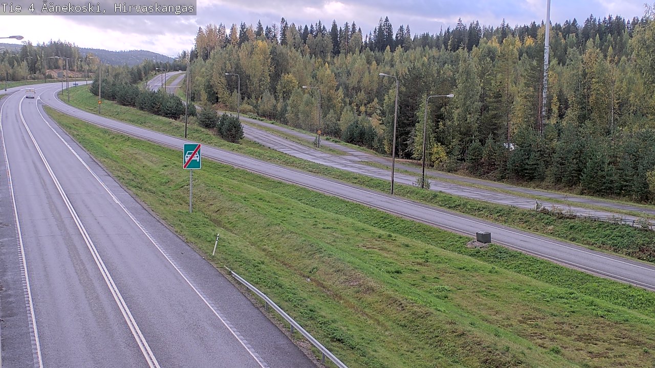 Weather Camera Image Road 4 Äänekoski, Hirvaskangas, Äänekoski, Keski-Suomi