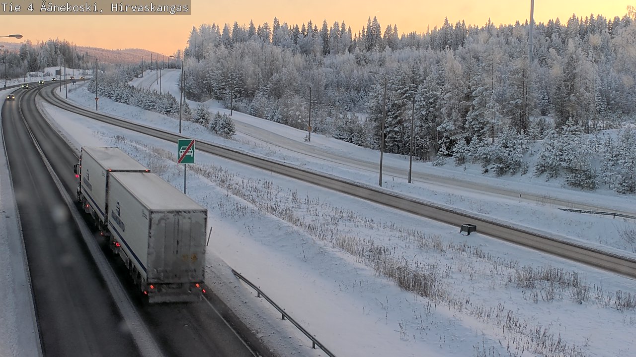 Weather Camera Image Väg 4 Äänekoski, Hirvaskangas, Äänekoski, Keski-Suomi