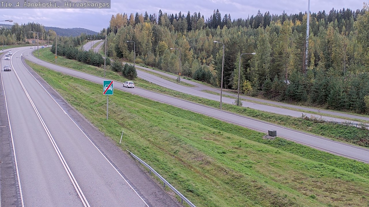 Weather Camera Image Road 4 Äänekoski, Hirvaskangas, Äänekoski, Keski-Suomi