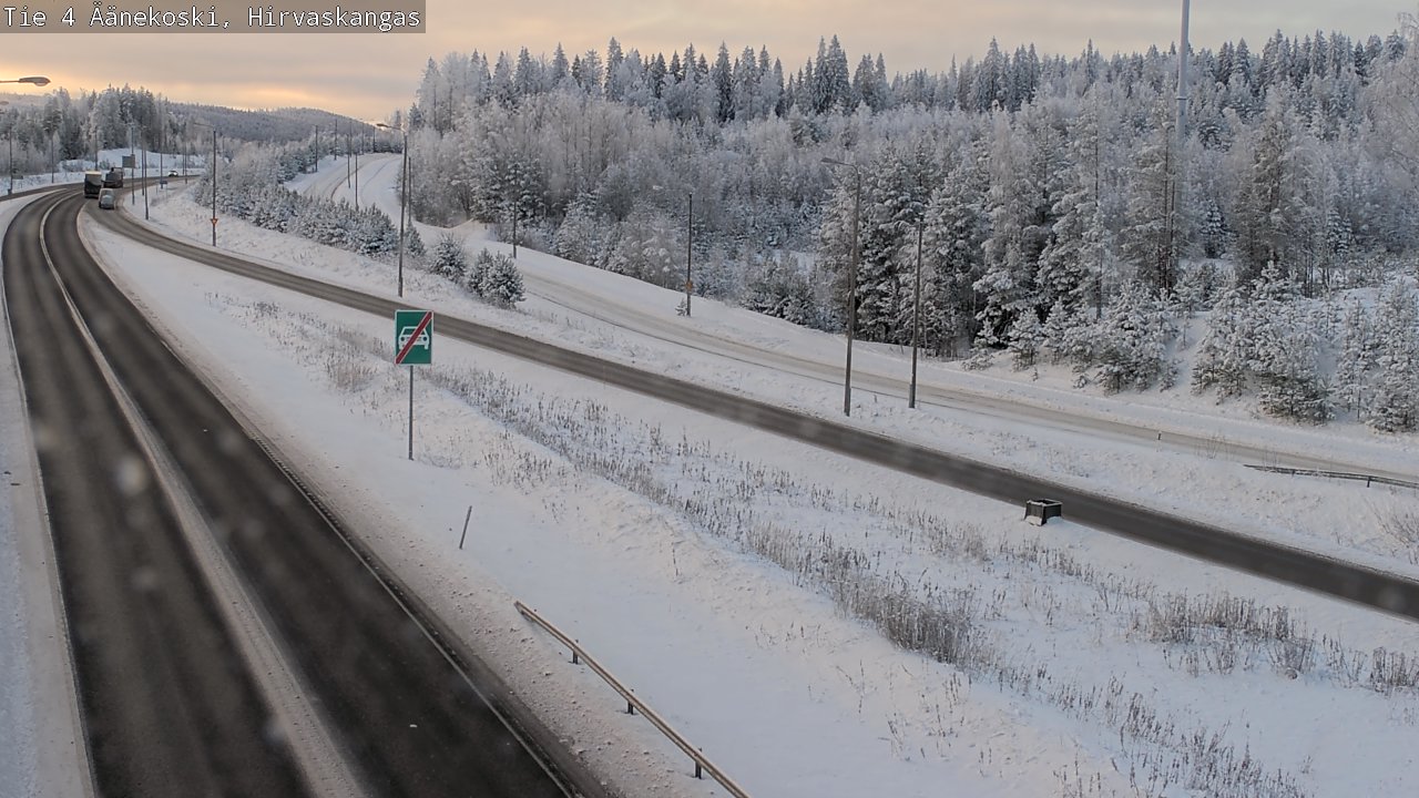 Weather Camera Image Road 4 Äänekoski, Hirvaskangas, Äänekoski, Keski-Suomi