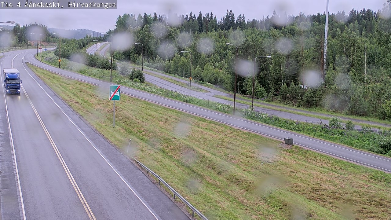 Weather Camera Image Väg 4 Äänekoski, Hirvaskangas, Äänekoski, Keski-Suomi