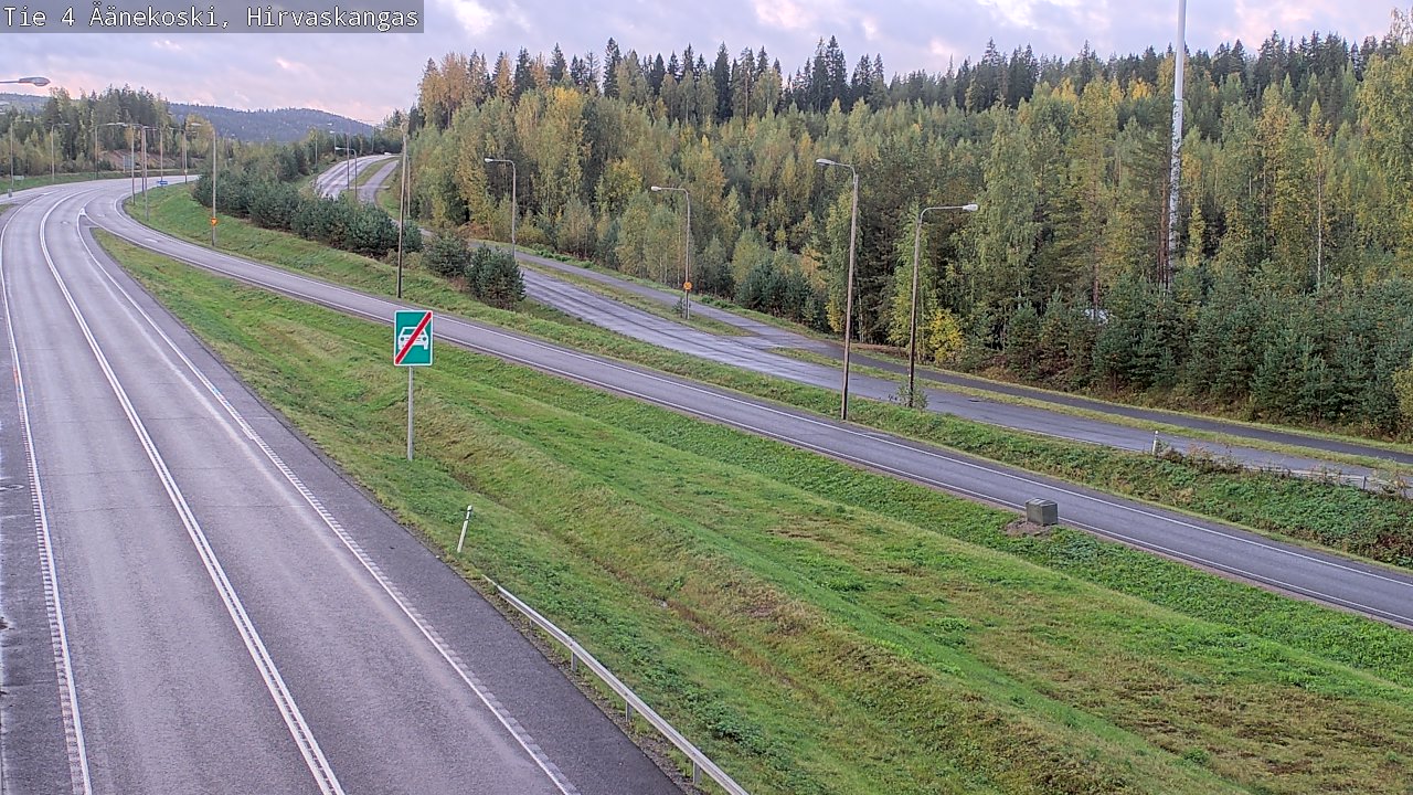 Weather Camera Image Road 4 Äänekoski, Hirvaskangas, Äänekoski, Keski-Suomi