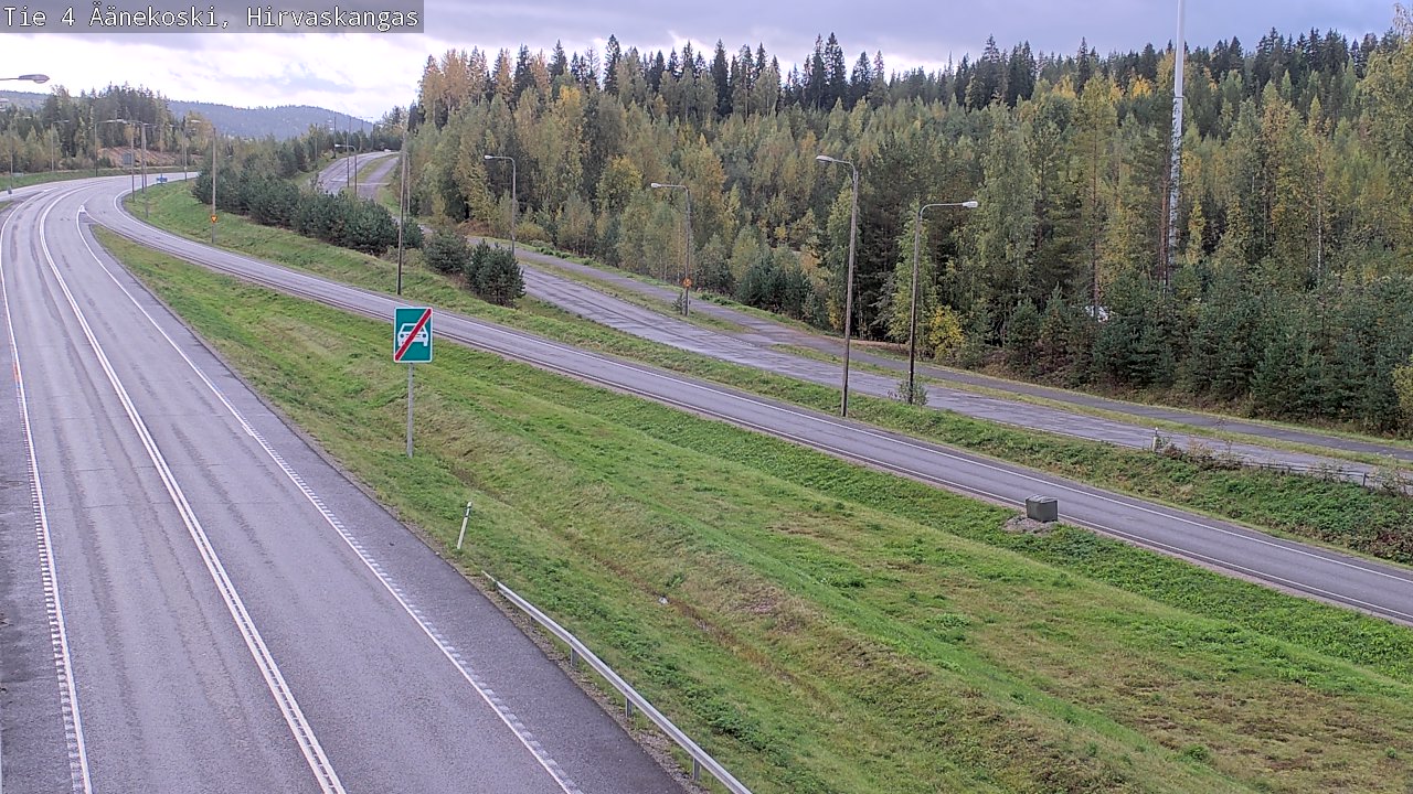 Weather Camera Image Road 4 Äänekoski, Hirvaskangas, Äänekoski, Keski-Suomi