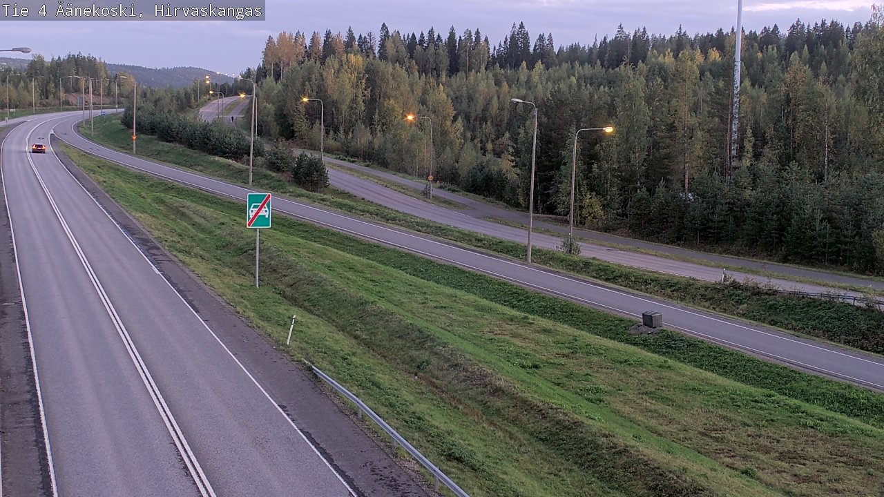 Weather Camera Image Road 4 Äänekoski, Hirvaskangas, Äänekoski, Keski-Suomi
