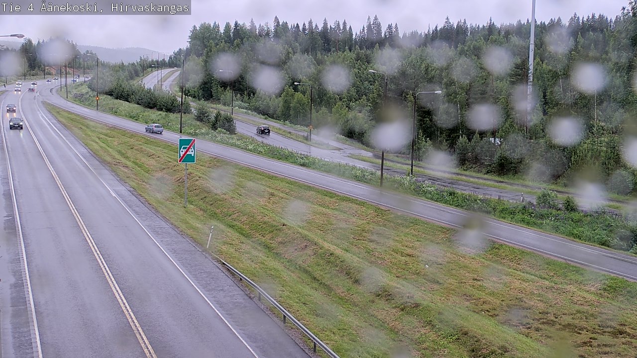 Weather Camera Image Väg 4 Äänekoski, Hirvaskangas, Äänekoski, Keski-Suomi