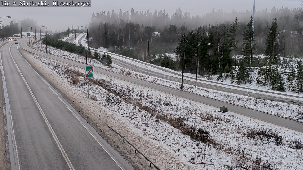 Weather Camera Image Väg 4 Äänekoski, Hirvaskangas, Äänekoski, Keski-Suomi