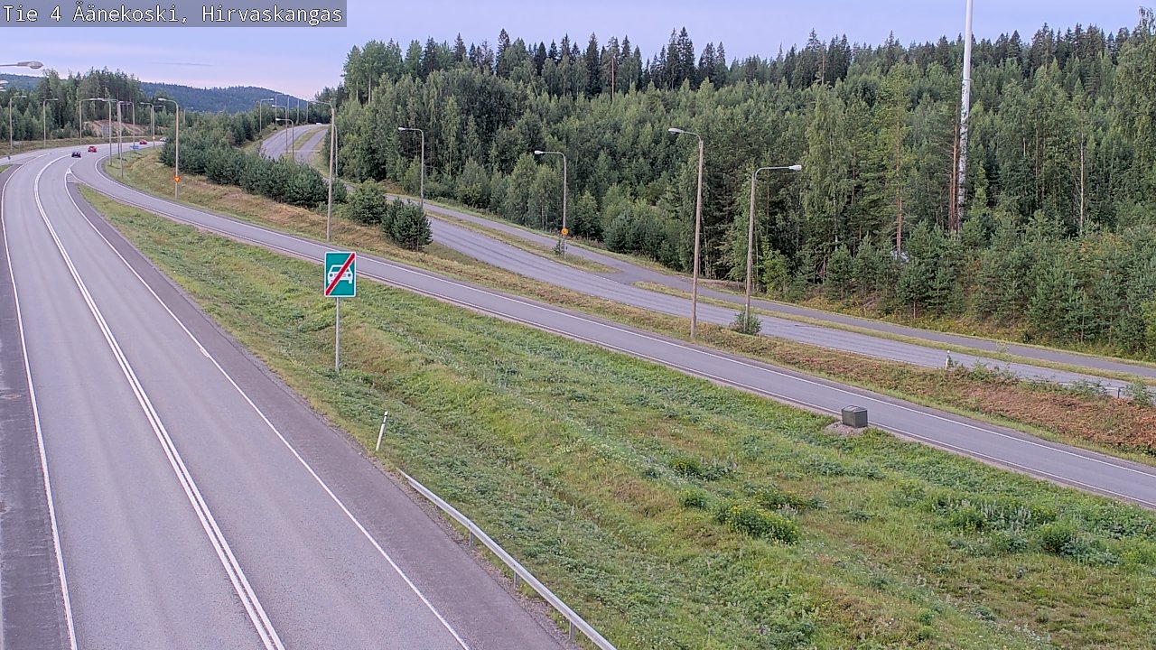 Weather Camera Image Road 4 Äänekoski, Hirvaskangas, Äänekoski, Keski-Suomi