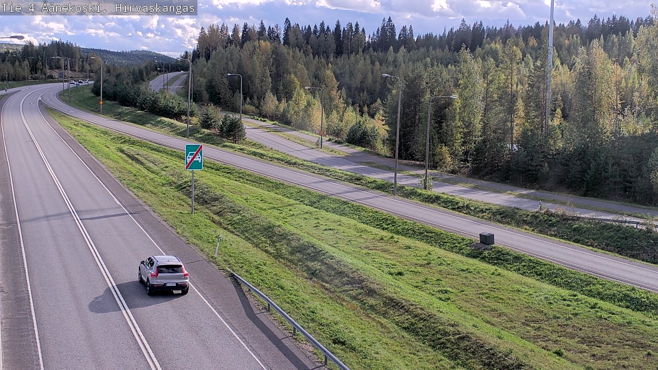 Weather Camera Image Väg 4 Äänekoski, Hirvaskangas, Äänekoski, Keski-Suomi