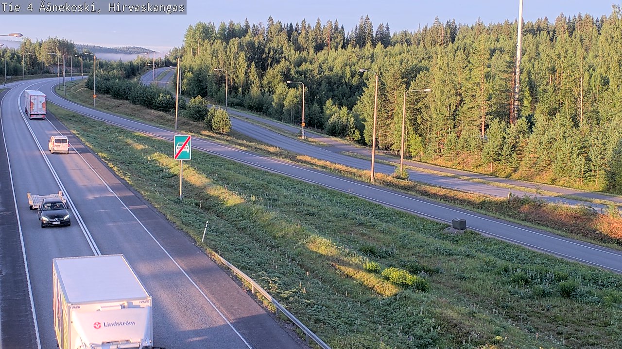 Weather Camera Image Road 4 Äänekoski, Hirvaskangas, Äänekoski, Keski-Suomi