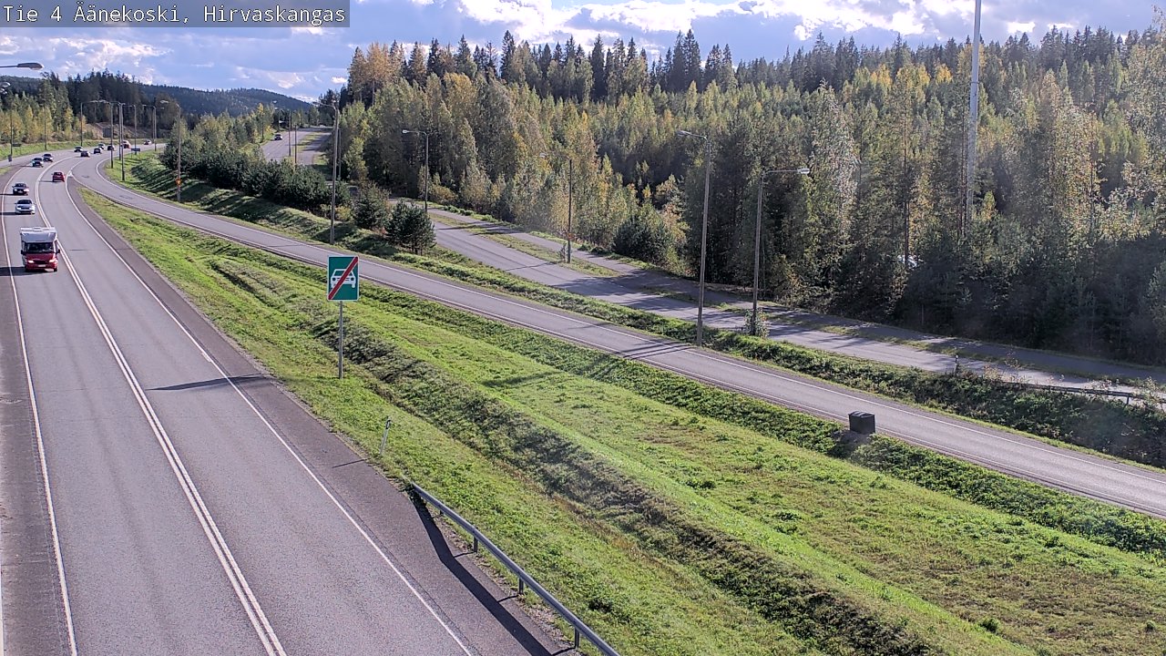 Weather Camera Image Väg 4 Äänekoski, Hirvaskangas, Äänekoski, Keski-Suomi