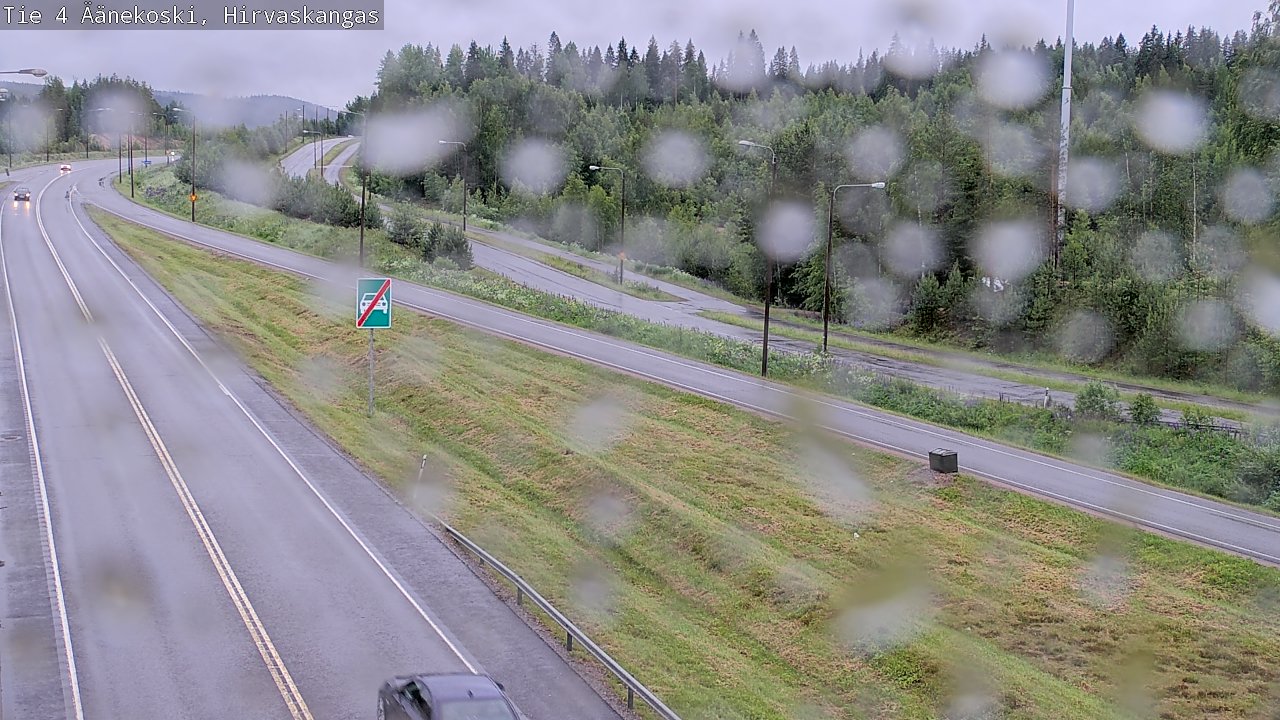Weather Camera Image Väg 4 Äänekoski, Hirvaskangas, Äänekoski, Keski-Suomi