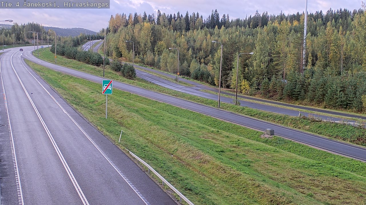 Weather Camera Image Road 4 Äänekoski, Hirvaskangas, Äänekoski, Keski-Suomi
