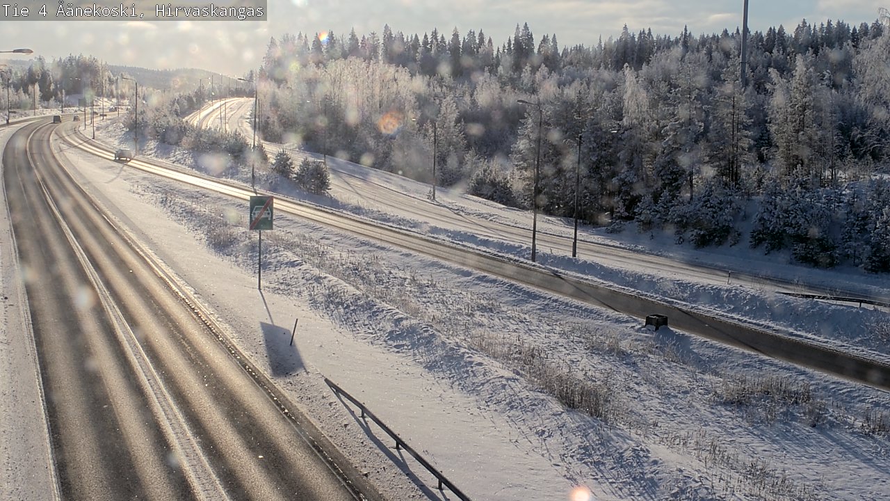 Weather Camera Image Road 4 Äänekoski, Hirvaskangas, Äänekoski, Keski-Suomi