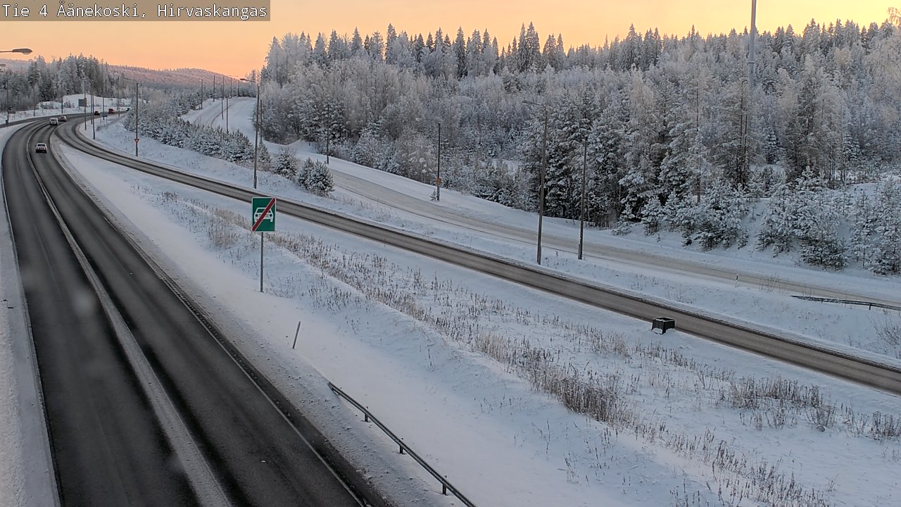 Weather Camera Image Väg 4 Äänekoski, Hirvaskangas, Äänekoski, Keski-Suomi