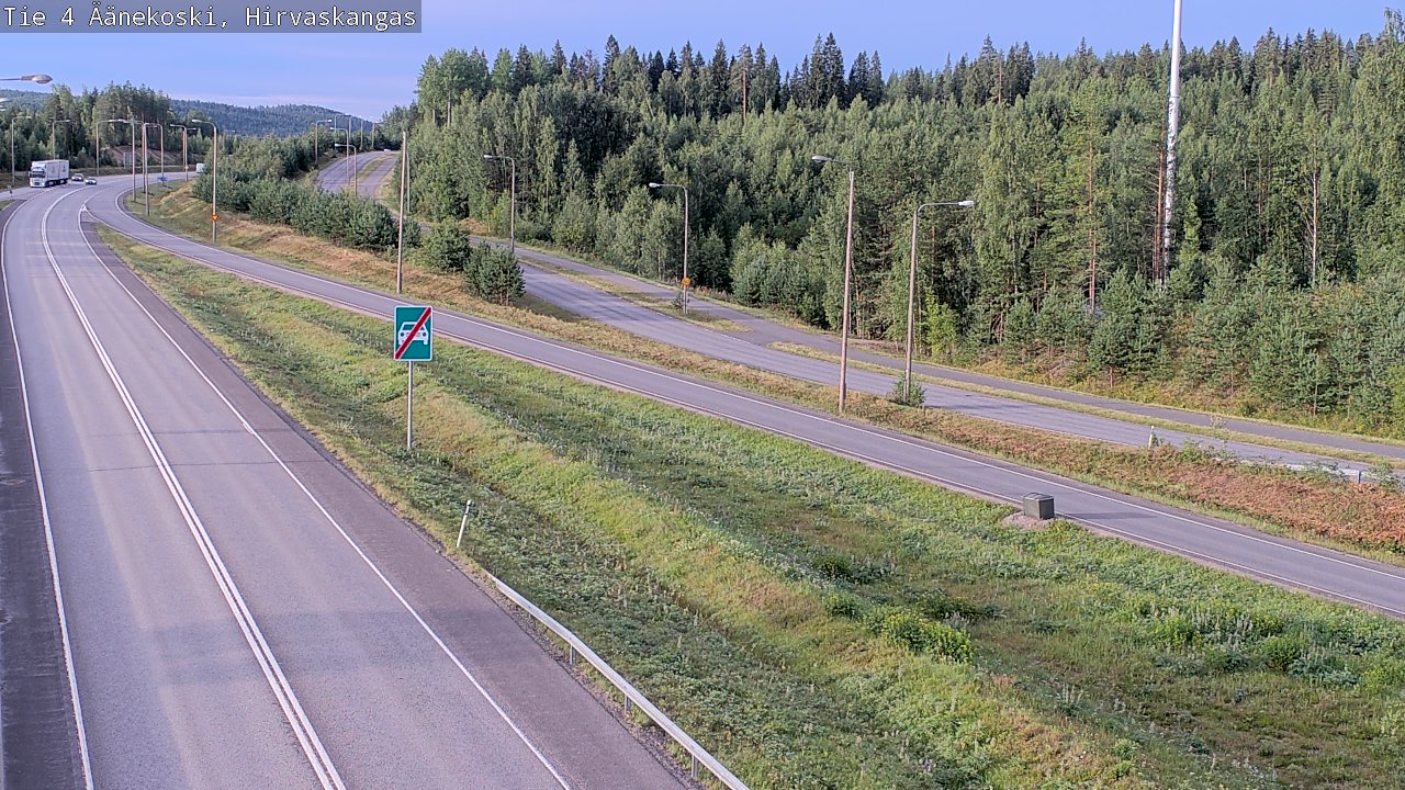 Weather Camera Image Road 4 Äänekoski, Hirvaskangas, Äänekoski, Keski-Suomi