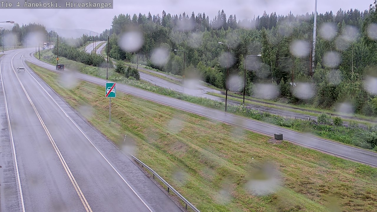 Weather Camera Image Väg 4 Äänekoski, Hirvaskangas, Äänekoski, Keski-Suomi