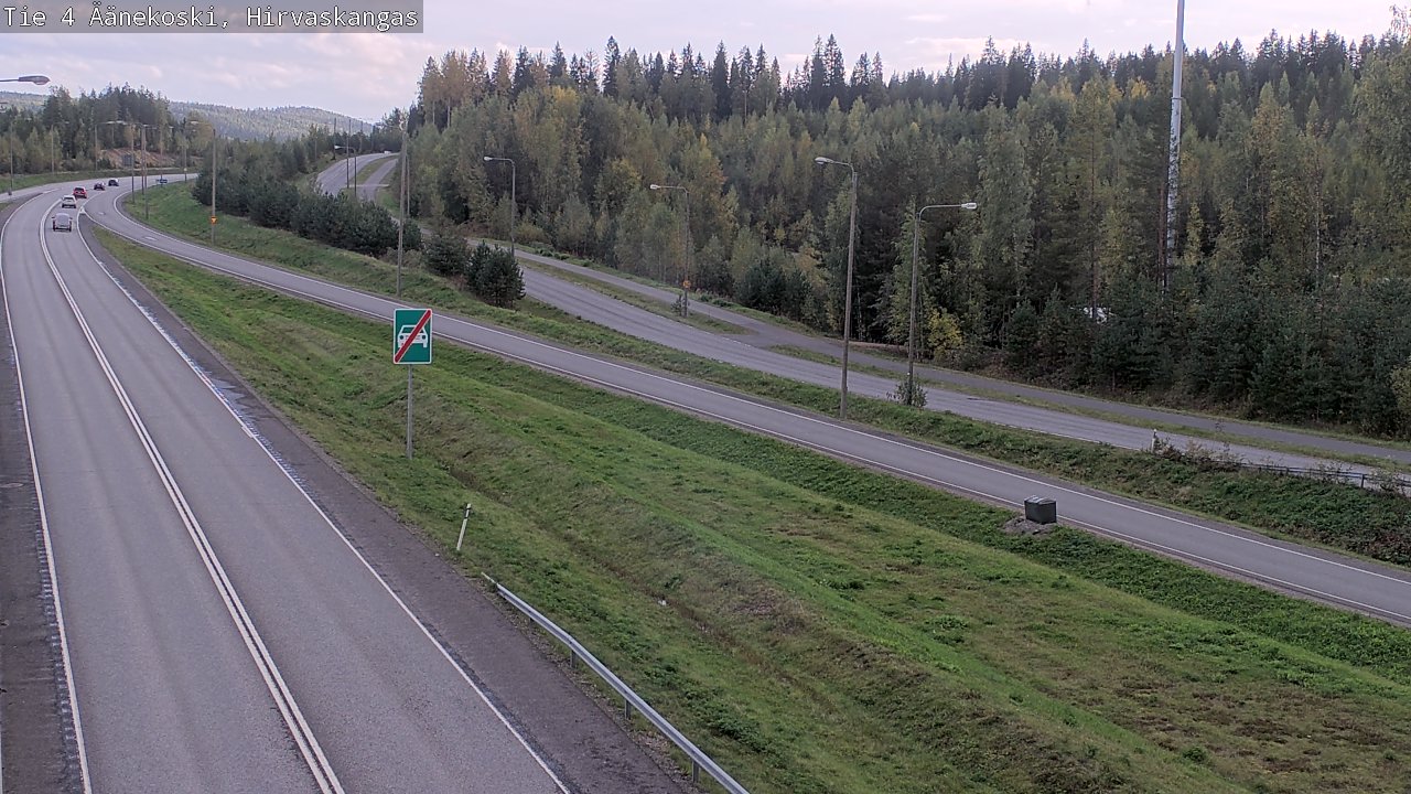 Weather Camera Image Road 4 Äänekoski, Hirvaskangas, Äänekoski, Keski-Suomi
