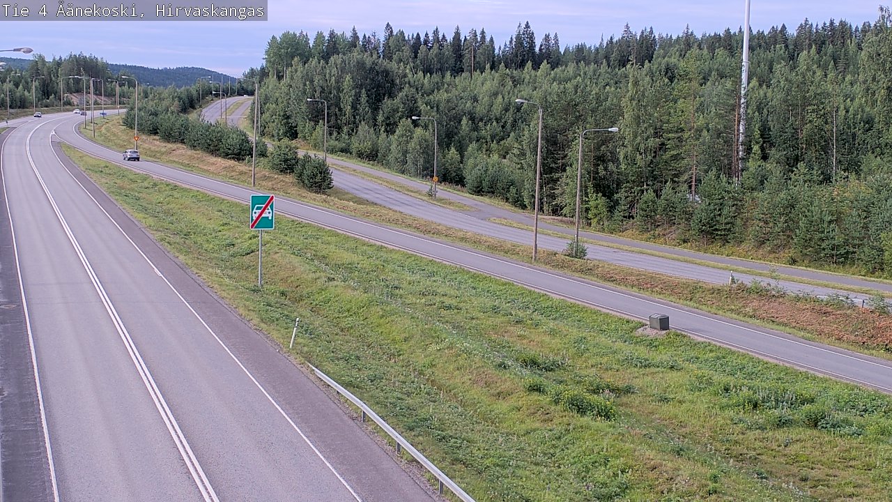 Weather Camera Image Road 4 Äänekoski, Hirvaskangas, Äänekoski, Keski-Suomi