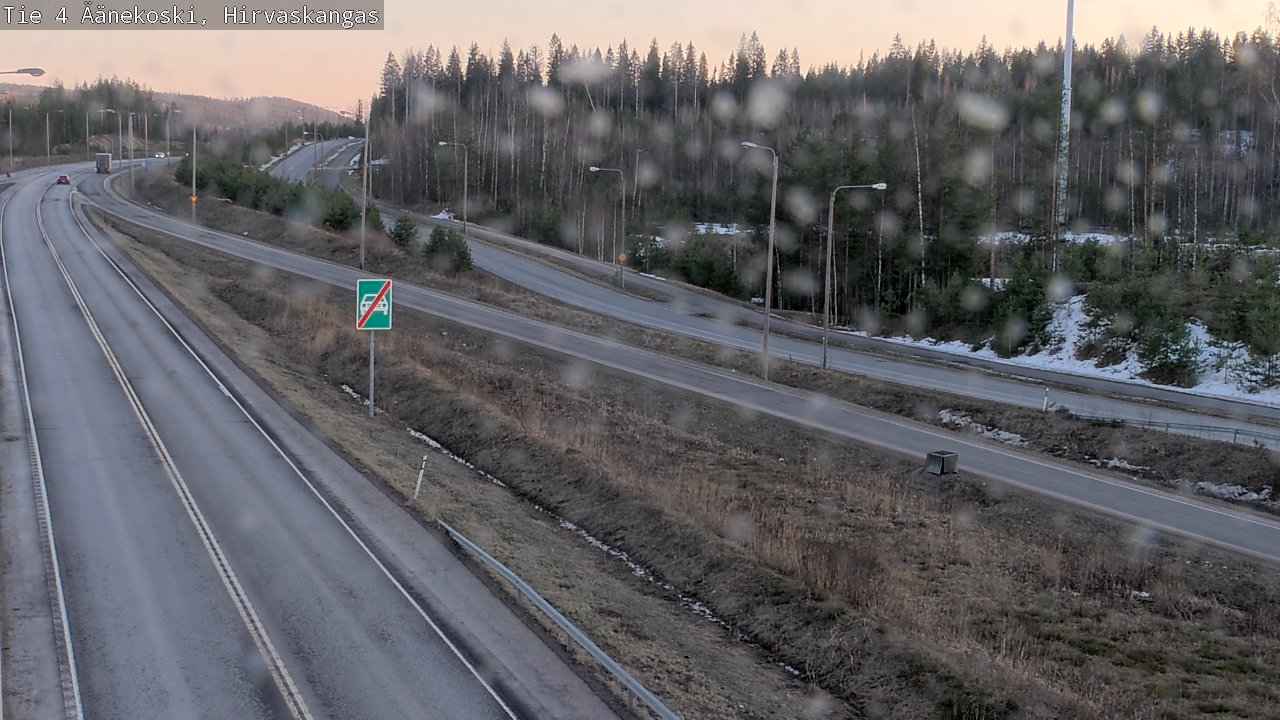 Weather Camera Image Road 4 Äänekoski, Hirvaskangas, Äänekoski, Keski-Suomi