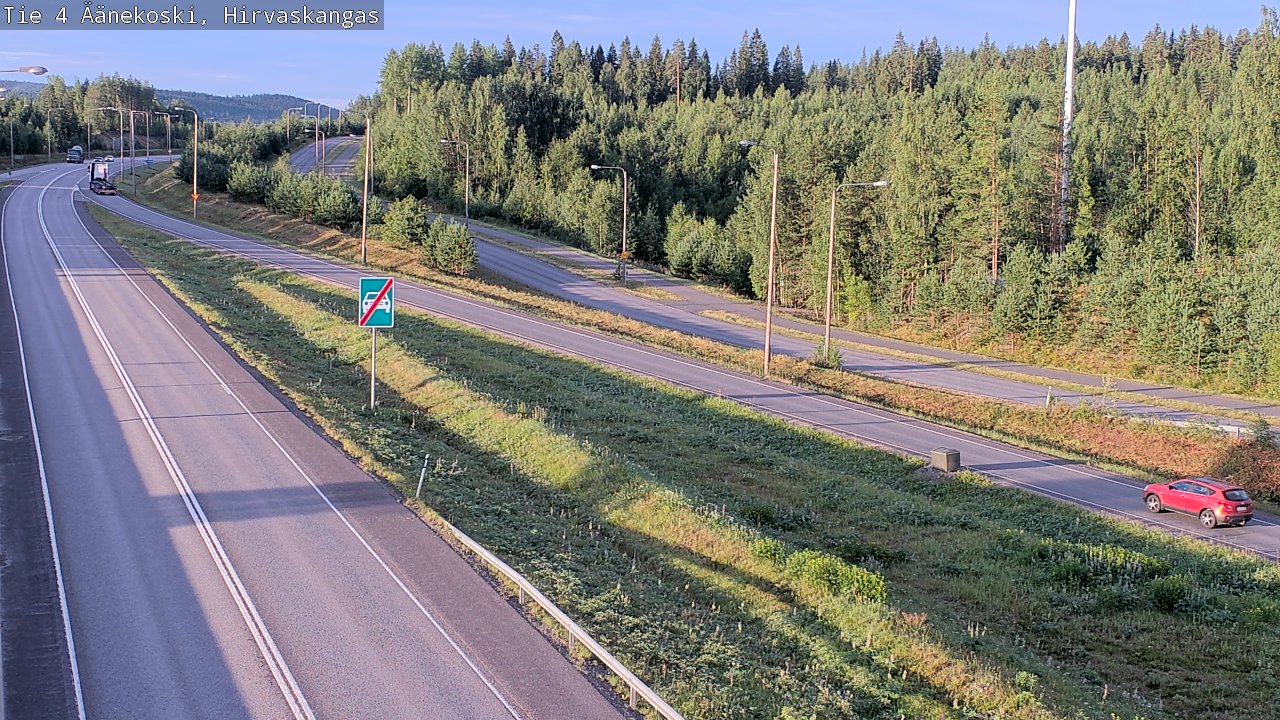 Weather Camera Image Road 4 Äänekoski, Hirvaskangas, Äänekoski, Keski-Suomi