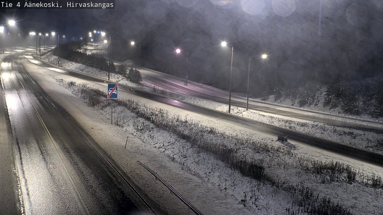 Weather Camera Image Väg 4 Äänekoski, Hirvaskangas, Äänekoski, Keski-Suomi